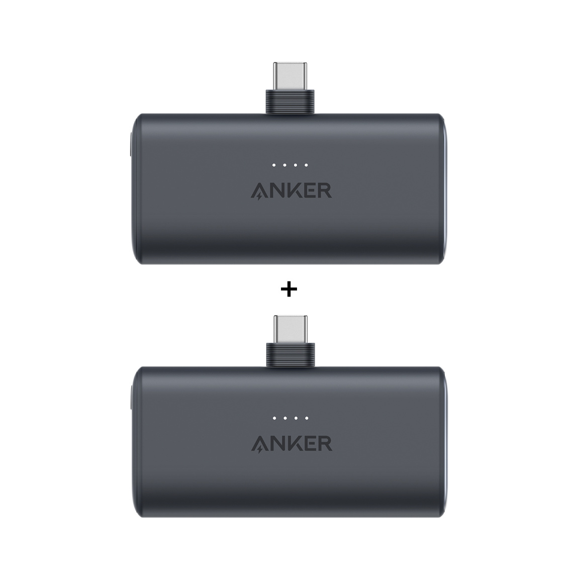 Anker Nano Powerbank mit integriertem USB-C Konnektor – 2er-Set