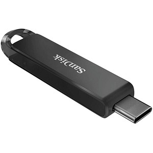 Der USB-Stick mit viel Speicherplatz und hoher GeschwindigkeitDer USB-Stick Ultra USB Type-C von SanDisk eignet sich hervorragend um Ihre Dateien schnell zu speichern und mit anderen zu teilen. Verwenden Sie den USB-Stick ganz einfach für Laptops