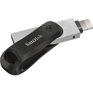 SanDisk USB-Stick iXpand Go schwarz, silber 256 GB