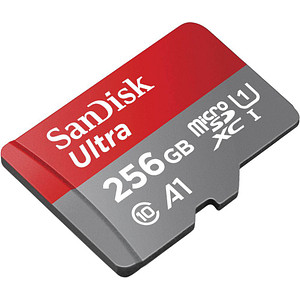 Leistungsstarker Speicherplatz – SanDisk microSDXC Ultra SpeicherkarteMit der SanDisk microSDXC Ultra holen Sie sich die Leistungsklasse A1 der Speicherkarten zu sich nach Hause. Mit ganzen 150 MB/Sek. Lesegeschwindigkeit und UHS-I Geschwindigkeitsstandard ist sie die ideale Wahl