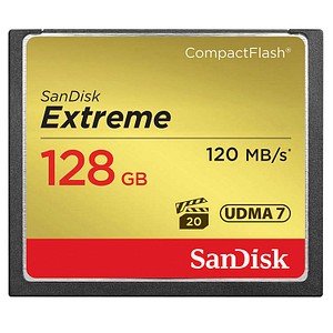 Die Speicherkarte für Profi-Fotografen: die SanDisk Speicherkarte CompactFlash Card ExtremeDie SanDisk Speicherkarte CompactFlash Card Extreme ist ideal für anspruchsvolle Fotografen und Videofilmer