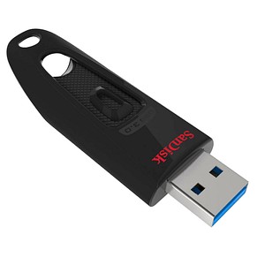 Ihre Daten in Ihrer Hosentasche – SanDisk Ultra 3.0 USB-StickDank dem SanDisk Ultra 3.0 USB-Stick haben Sie Ihre wichtigsten Daten immer bei sich. Der handliche USB 3.0 Stick bietet Platz für alle Ihre Daten und ist zudem ultraschnell.Bis zu 10-mal schneller als USB 2.0Vorbei sind die Zeiten