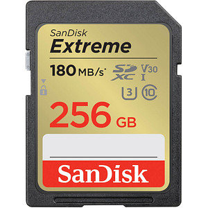 SanDisk Speicherkarte SDXC-Card Extreme: hohe Speicher- und Lesegeschwindigkeit für anspruchsvolle AnwenderMit der SanDisk Speicherkarte SDXC-Card Extreme nehmen Sie zuverlässig viele Fotos und Full HD- Videos auf und übertragen diese auch besonders schnell auf Ihren Computer. Die Speicherkarte mit den Maßen 24