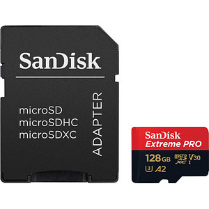 SanDisk Speicherkarte microSDXC-Card Extrem PRO inklusive SD Adapter: perfekt für den schnellen DatenaustauschWenn Sie nicht lange auf die Übertragung Ihrer Daten