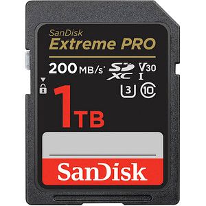 Schneller Zugriff auf großzügigen Speicherplatz – SanDisk SDXC-Card Extreme PRO SpeicherkarteDie SanDisk SDXC-Card Extreme PRO ist die ideale Speicherkarte für Ihre hochauflösende Kamera. Neben einer enormen Lesegeschwindigkeit ist sie zudem mit hoher Temperaturbeständigkeit