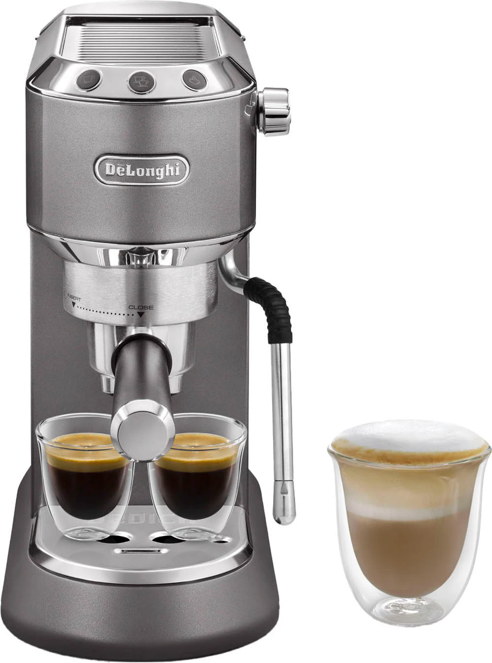 DeLonghi Espressomaschine „Dedica Arte EC885.GY“, Siebträger, Farbe: grau